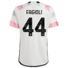 Maillot de Supporter Juventus Fagioli 44 Extérieur 2023-24 Pour Enfant